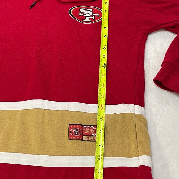 San Francisco 49er's Team Apparel Hoodie Pullover Licensed Size Small - Picture 12 of 14